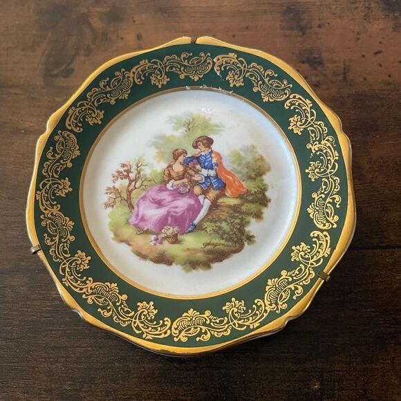 Antique Limoges mini decorative plate/ handpainted 5” - Picture 1 of 5